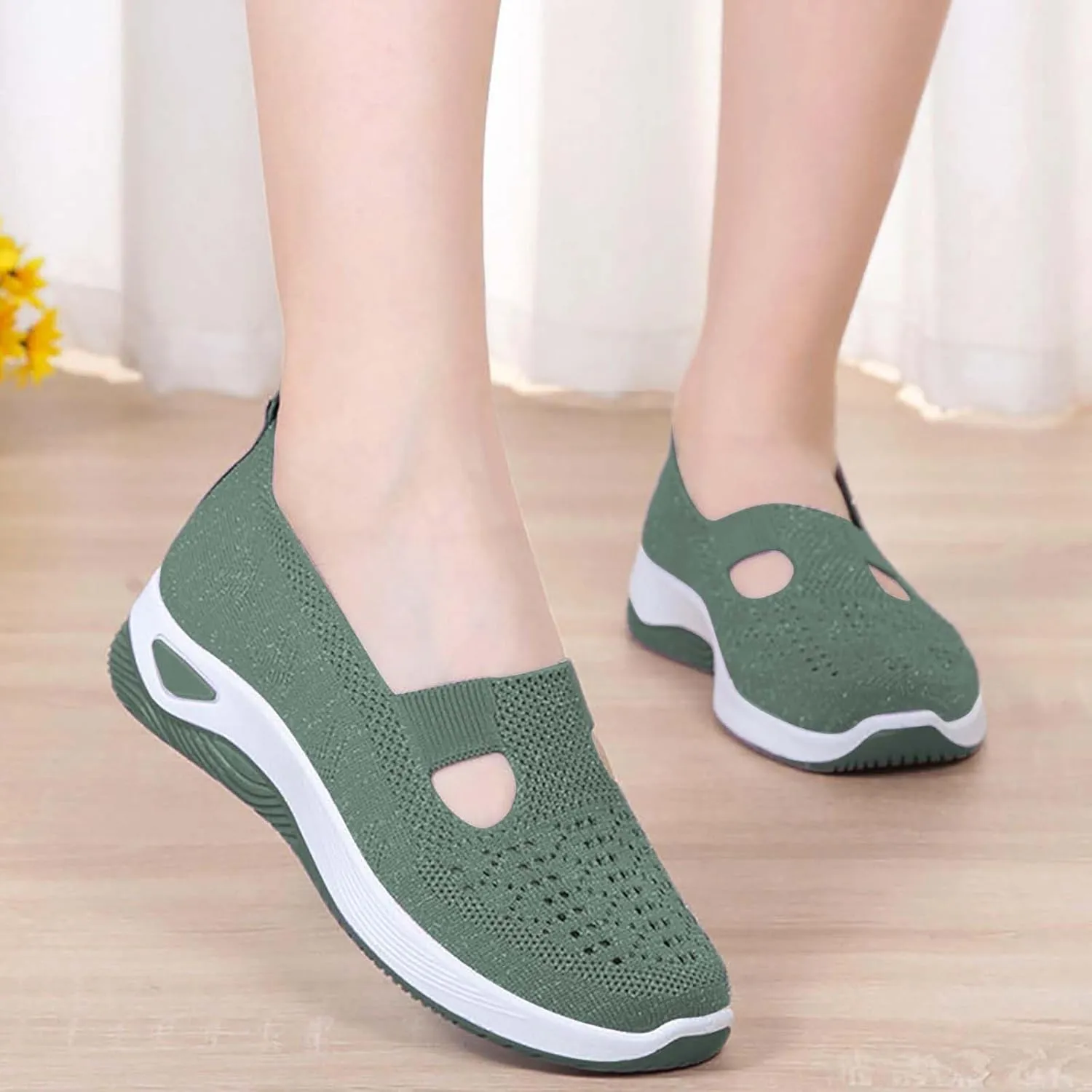 Women Walking Shoes Sock Sneakers Slip-On Breath Mens Tennis Shoes Sports Dressy Casual Shoes Black Sneakers Steel Toe Tennis Shoe Loafers Shoe