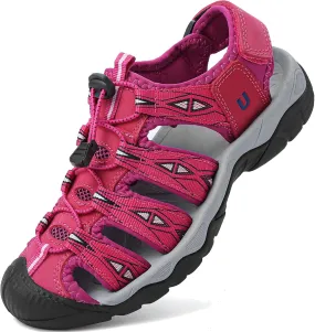 Women's Hiking Sandals Outdoor Sport Sandals Closed Toe Summer Ladies Beach Walking Sandals Water Shoes Arch Support Adjustable