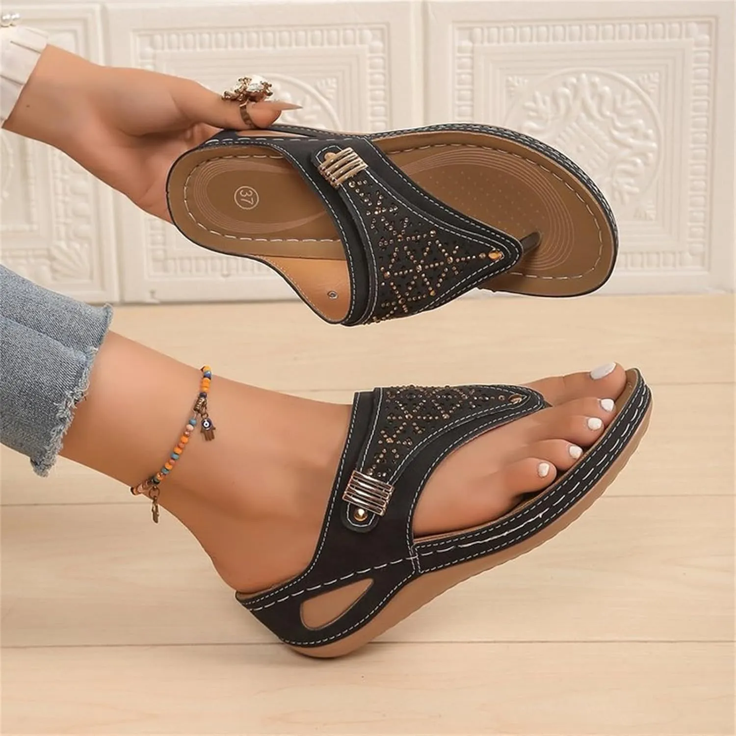 Womens Orthopedic Walking Sandals Recovery Sport Outdoor Hiking Water Sandles Thick Athletic Cushion Sandals