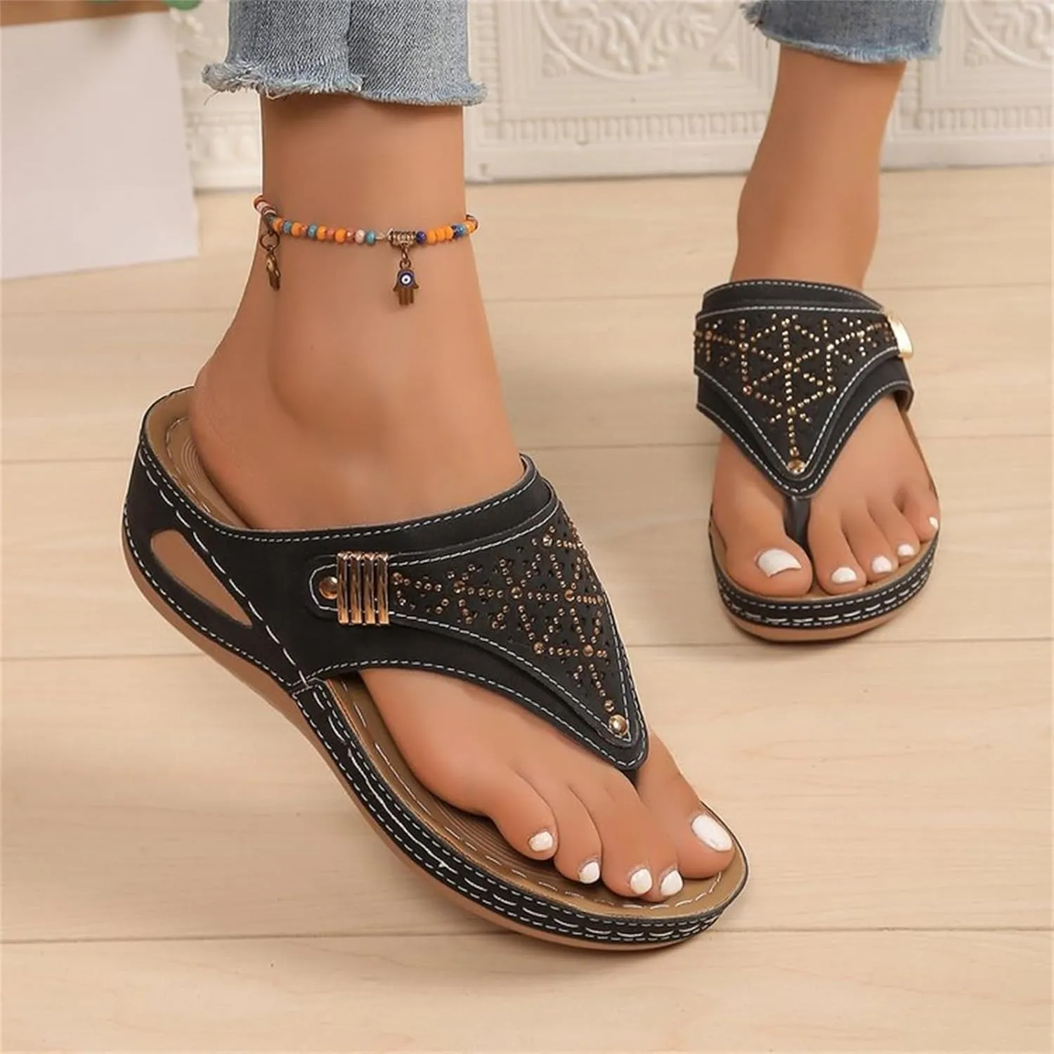 Womens Orthopedic Walking Sandals Recovery Sport Outdoor Hiking Water Sandles Thick Athletic Cushion Sandals