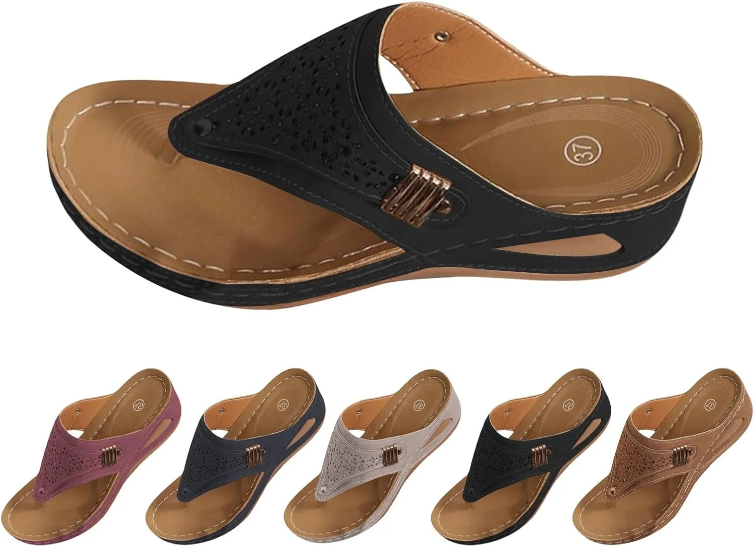 Womens Orthopedic Walking Sandals Recovery Sport Outdoor Hiking Water Sandles Thick Athletic Cushion Sandals