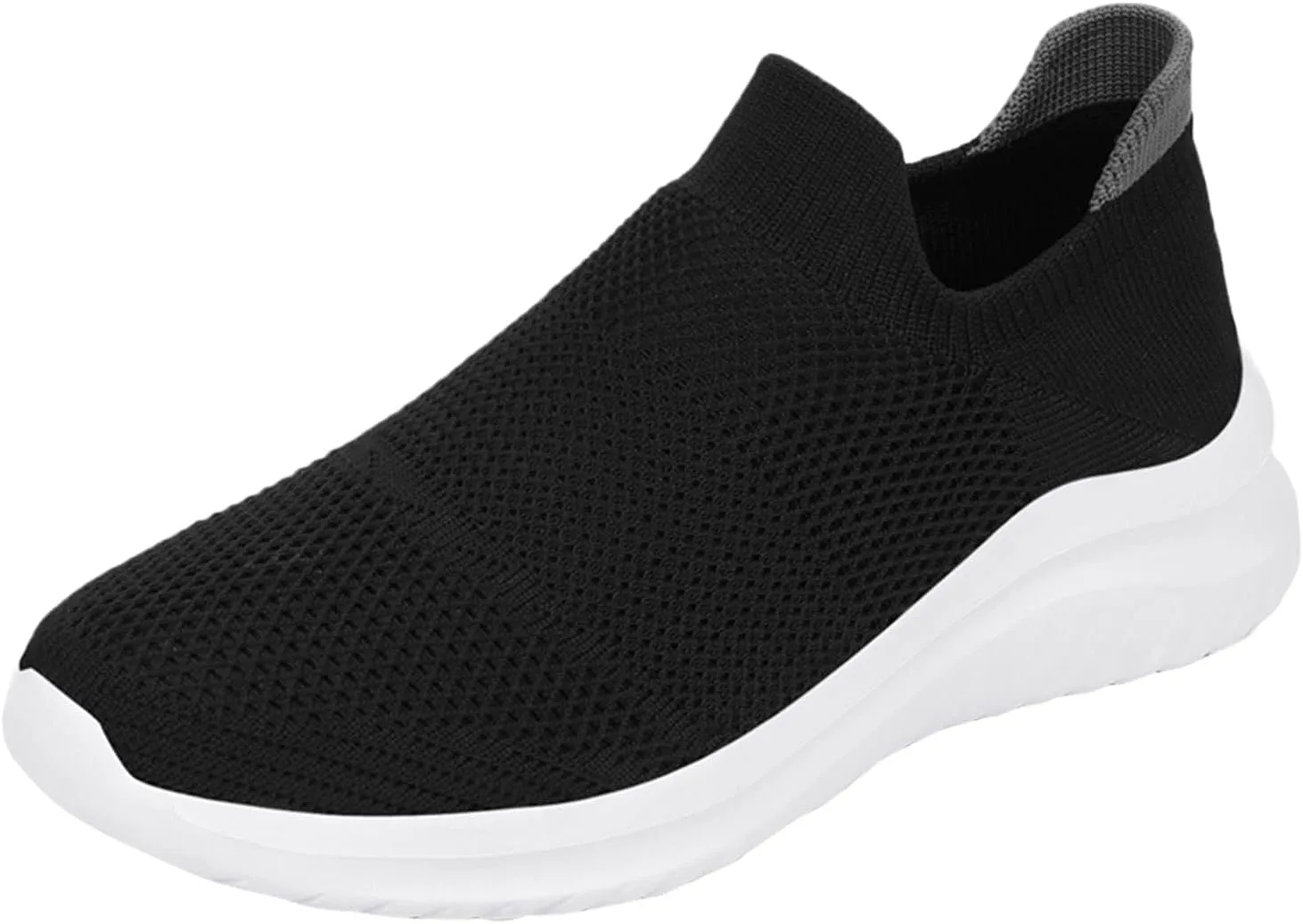 Women's Slip-on Shoes Wide Width Sneakers Hands Free Non Slip Work Shoes Women Walking Woman Shoes Casual White Sneakers Slip On Tennis Shoe Loafers Shoe