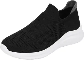 Women's Slip-on Shoes Wide Width Sneakers Hands Free Non Slip Work Shoes Women Walking Woman Shoes Casual White Sneakers Slip On Tennis Shoe Loafers Shoe