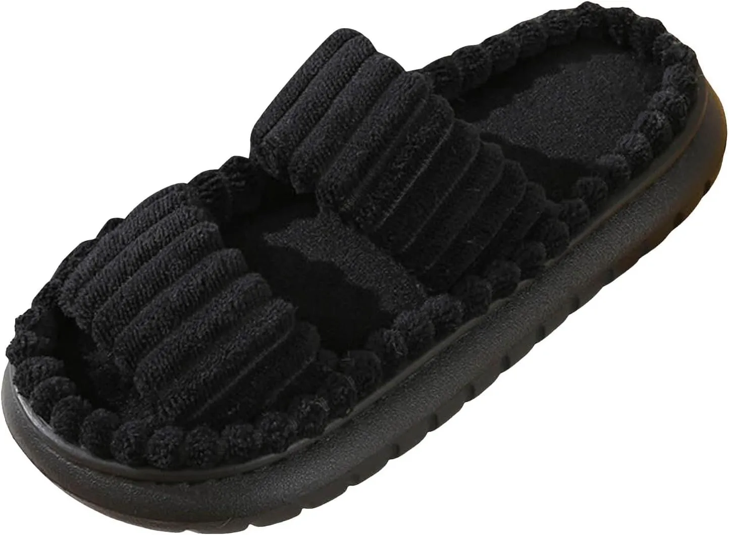 Women's Slippers Memory Foam Breathable Slippers Open Toe Winter Soft Womens Hard Sole Slip on