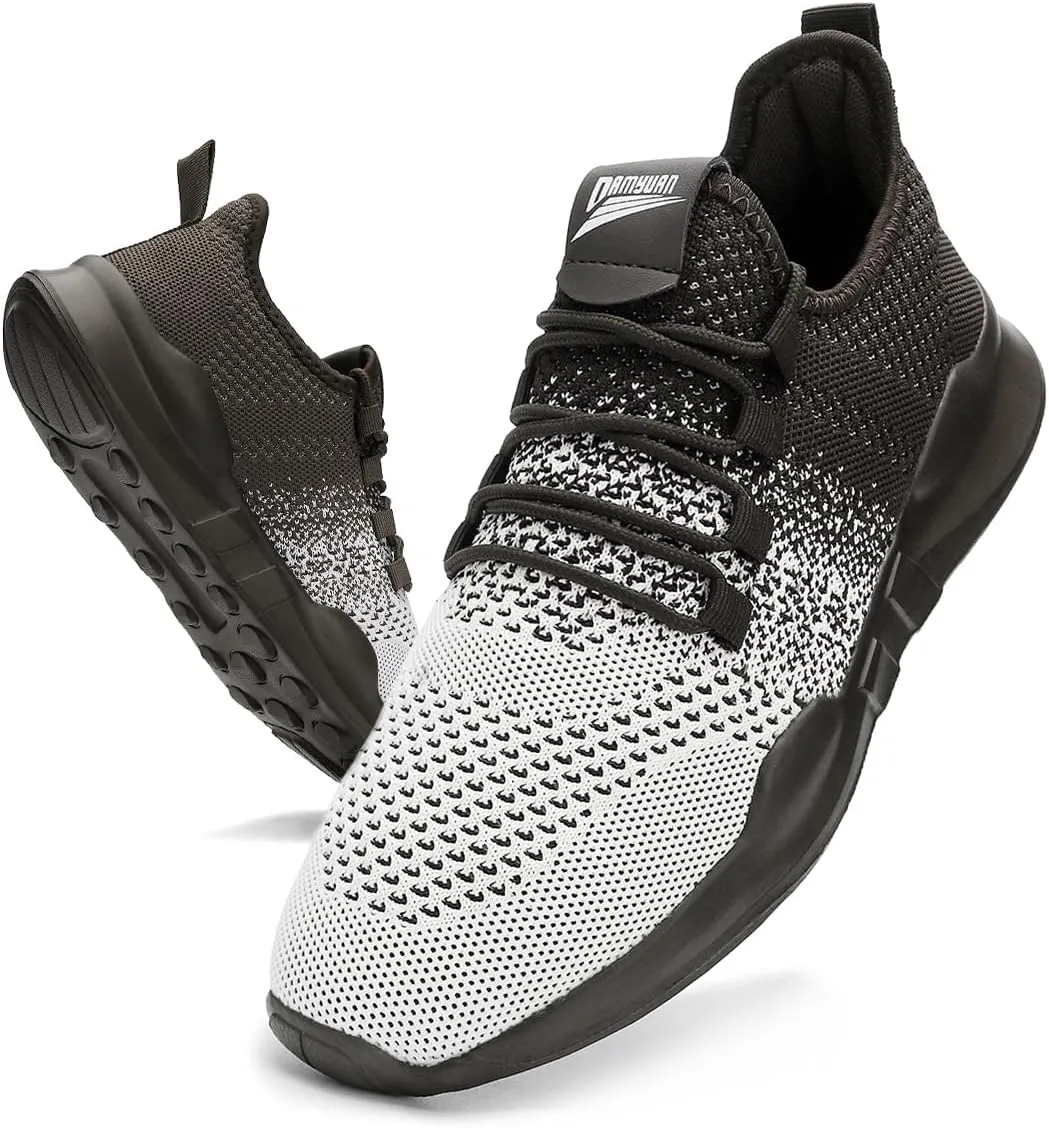 WYGRQBN Mens Tennis Gym Shoes Running Lightweight Breathable Shoes Casual Sneakers